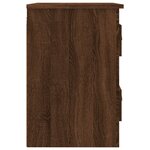 vidaXL Table de chevet murale chêne marron 41 5x36x53 cm