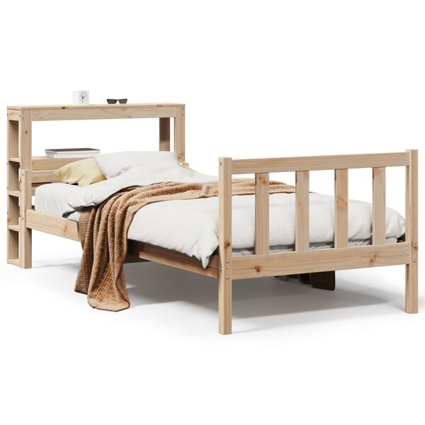 vidaXL Cadre de lit sans matelas 75x190 cm bois de pin massif
