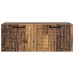 vidaXL Meuble TV mural Bois ancien 78 5 x 31 x 30 cm Bois d'ingénierie