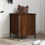 vidaXL Banc de rangement chêne marron 40x42 5x50 cm bois d'ingénierie