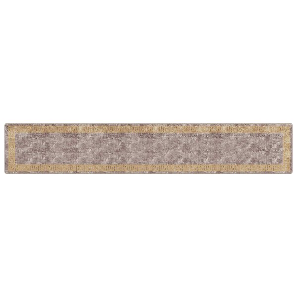vidaXL Coureur de Tapis MARSA Gris 80 x 450 cm Polyester et PVC