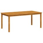 vidaXL Table à manger de jardin 180x90x75 cm bois massif d'acacia