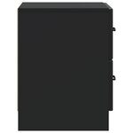 vidaXL Cabinet de chevet 2 pièces Noir 43 x 34 5 x 44 5 cm