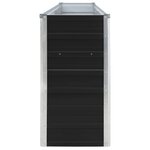 vidaXL Jardinière 320x40x77 cm Acier galvanisé Anthracite