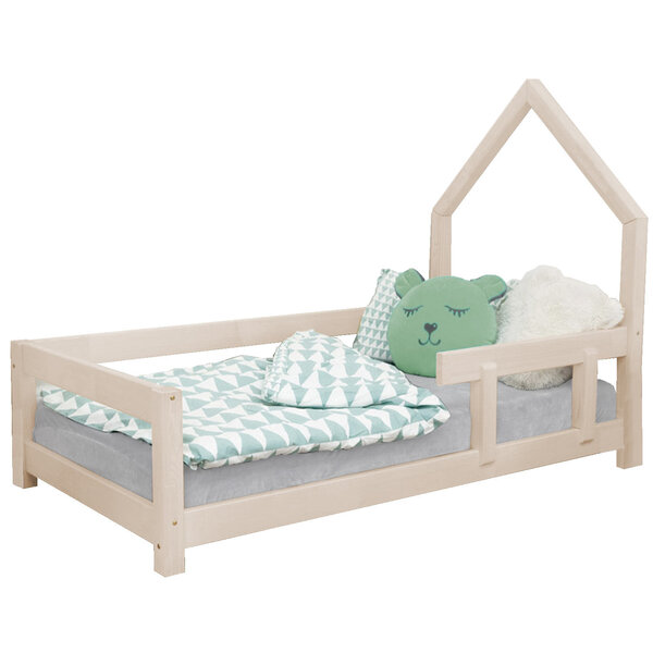 Lit cabane enfant POPPI 80 x 160 beige 1
