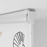 vidaXL Store enrouleur de douche avec cassette largeur du tissu 76 cm