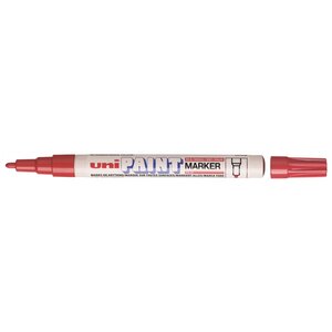 Marqueur PAINT Marker PX21 Pointe conique fine 0 8 - 1 2mm Rouge x 12 UNI-BALL