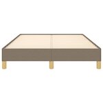 vidaXL Cadre de lit sans matelas taupe 120x190 cm tissu
