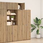 vidaXL Cabinet mural en chêne fait main 30x42 5x40 cm en bois reconstitué