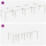 vidaXL Ensemble de salle à manger pour jardin 9 Pièces Gris clair