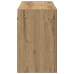 vidaXL Armoire murale de bain chêne artisanal bois d'ingénierie