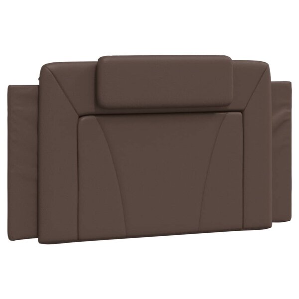 vidaXL Coussin de tête de lit marron 100 cm similicuir