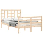 vidaXL Cadre de lit sans matelas 120x200 cm bois massif