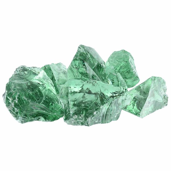 vidaXL Pierres de Jardin Vert clair 12 cm Verre