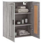 vidaXL Armoire murale sonoma gris 69 5x34x90 cm bois d'ingénierie