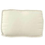 vidaXL Coussin pour dossier de palette Crème 70 x 40 x 12 cm