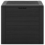 vidaXL Boîte de stockage de jardin Marron 58 5x46x55 cm Polypropylène