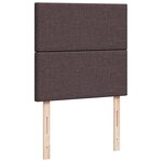 vidaXL Sommier à lattes de lit avec matelas Marron foncé 90x190 cm