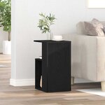 vidaXL Table d'appoint Chêne noir 36 x 30 x 56 cm Bois d'ingénierie