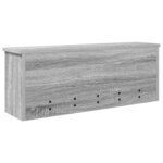 vidaXL Porte-manteau mural avec étagère Sonoma gris 80 x 20 x 30 cm
