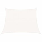 vidaXL Voile d'ombrage 160 g/m² Blanc 4/5x3 m PEHD