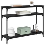 vidaXL Table console Chêne noir 100 x 29 x 75 cm Bois d'ingénierie