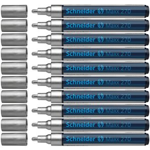 Marqueur peinture Maxx 270 argent x 10 SCHNEIDER