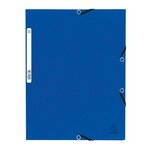 Chemise À Élastiques 3 Rabats Carte Lustrée 355g/m2 - Couleurs Assorties - X 50 - Exacompta