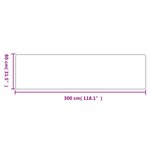 vidaXL Tapis de couloir aspect sisal taupe 80x300 cm