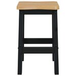 VidaXL Tabouret de bar haut EKAI 2 Pièces Noir 40 x 29 x 63 cm