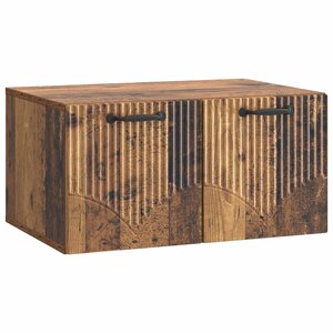 vidaXL Meuble TV mural Bois ancien 59 5 x 41 x 30 cm Bois d'ingénierie