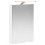 vidaXL Armoire Miroir de Salle de Bain Blanc 40 x 10 5 x 60 5 cm