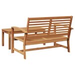 vidaXL Ensemble de canapé de jardin 2 Pièces Naturel Bois de teck solide