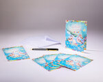 Sachet de 6 cartes doubles de faire-part de naissance et 6 enveloppes