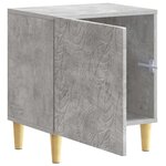 vidaXL Table de chevet 2 Pièces Gris béton 43 x 34 5 x 50 cm