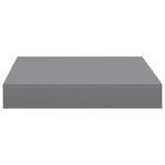 vidaXL Étagère flottante murale gris 23x23 5x3 8 cm MDF