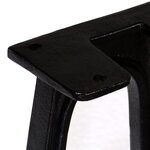 vidaXL Pied de banc 2 Pièces Base voûtée Cadre en A Fonte