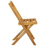 vidaXL Chaises de jardin pliantes 6 Pièces Naturel 40 x 53 x 80 cm