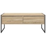 vidaXL Table basse Sonoma 100 x 46 x 40 cm Bois d'ingénierie