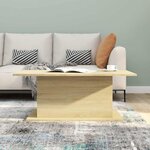 vidaXL Table basse chêne sonoma 102x55 5x40 cm bois d'ingénierie