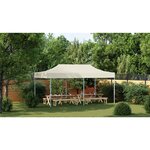 vidaXL Tente pliable 3 x 6 m Blanc crème