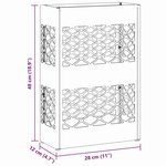 vidaXL Porte-parapluie avec stockage Rose 28 x 12 x 41 cm Acier