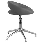 vidaXL Chaises pivotantes à manger lot de 2 gris similicuir
