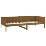 vidaXL Lit de jour Marron miel Bois de pin massif 90x190 cm