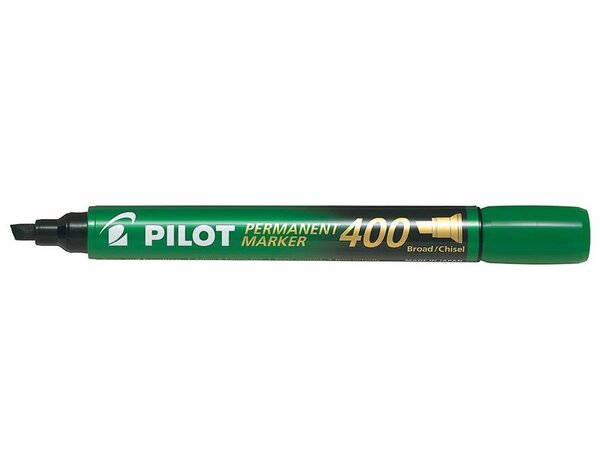Marqueur Permanent SCA 400 Pointe Biseau Large Vert PILOT