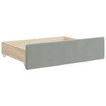 vidaXL Lit de jour avec gigogne et tiroirs sans matelas 80x200 cm