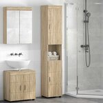 vidaXL Ensemble d'armoire de salle de bain TULUM Chêne Sonoma