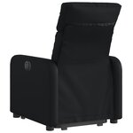 vidaXL Fauteuil inclinable électrique noir similicuir