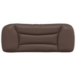 vidaXL Coussin de tête de lit Hvar marron 100 cm similicuir