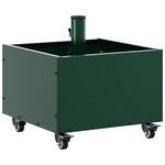 vidaXL Base de parasol avec jardinière Vert 45 x 45 x 45 cm Acier